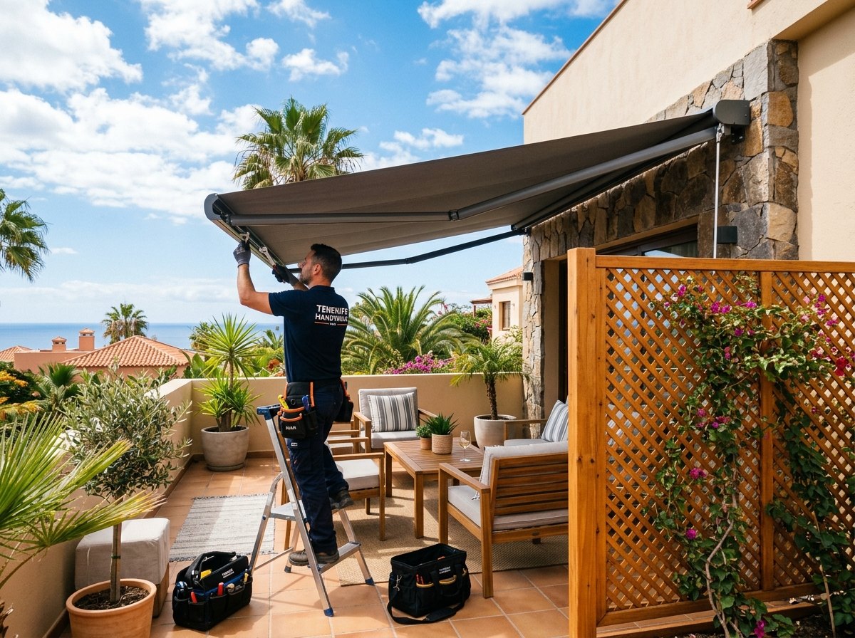 Tutorial Paso a Paso: Instalación de Toldos de Brazo Extensible y Celosías Resistentes al Viento en Tenerife